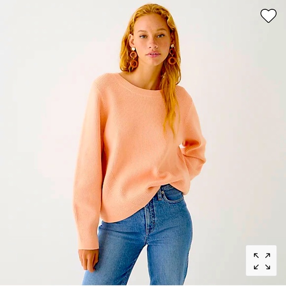 J.Crew Peach women’s long sleeve viscous sweater small. Brand new with tags - Picture 1 of 5